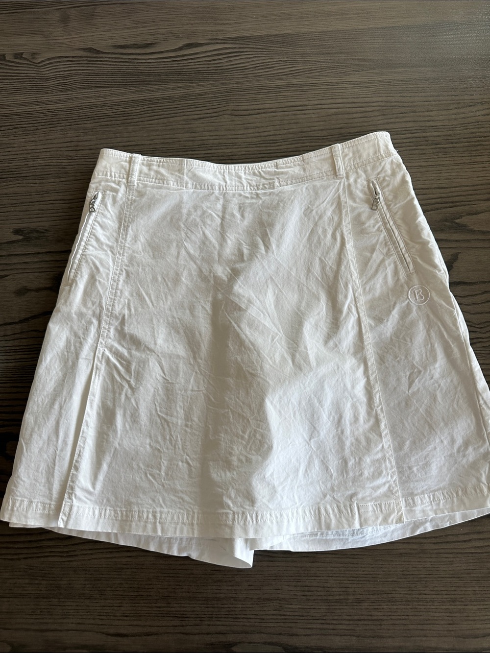 Bogner White Women’s Skort with Zip Pockets